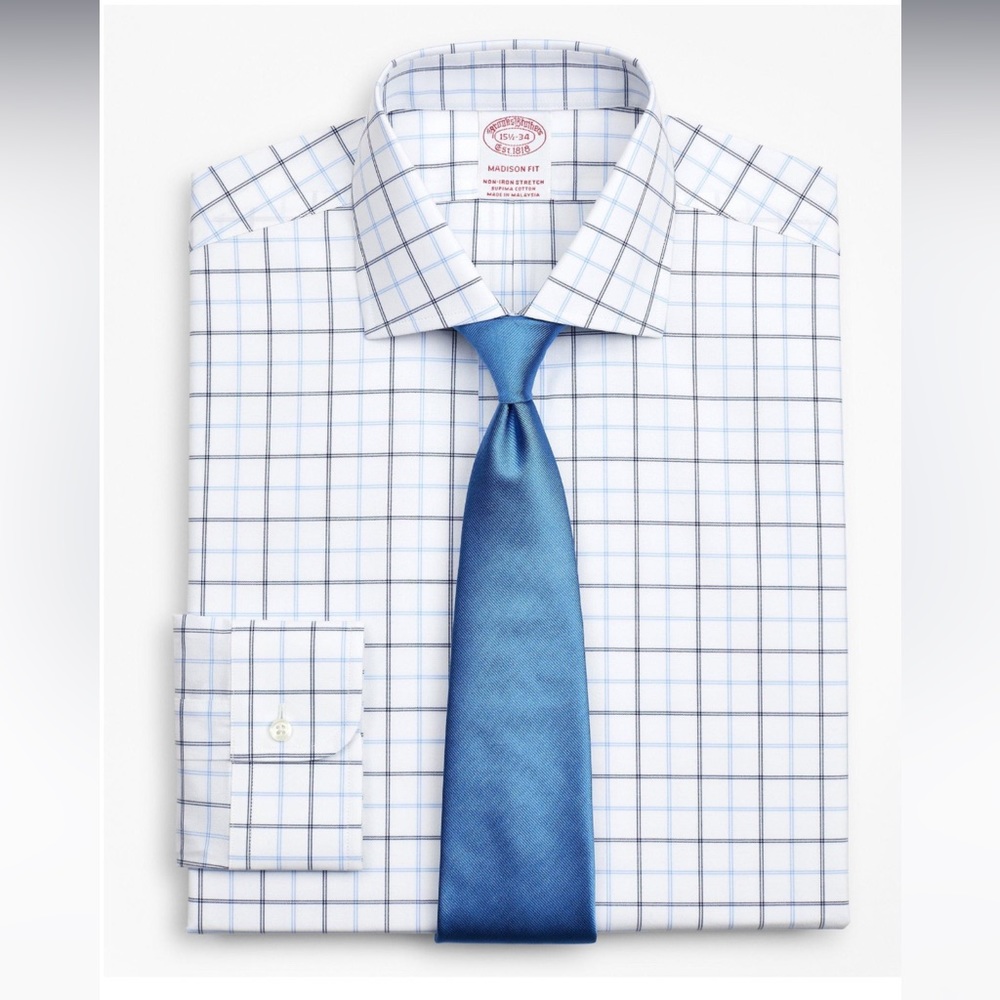 Brooks Brothers Madison Fit non-iron stretch cotton button down 16 1/2 - 34